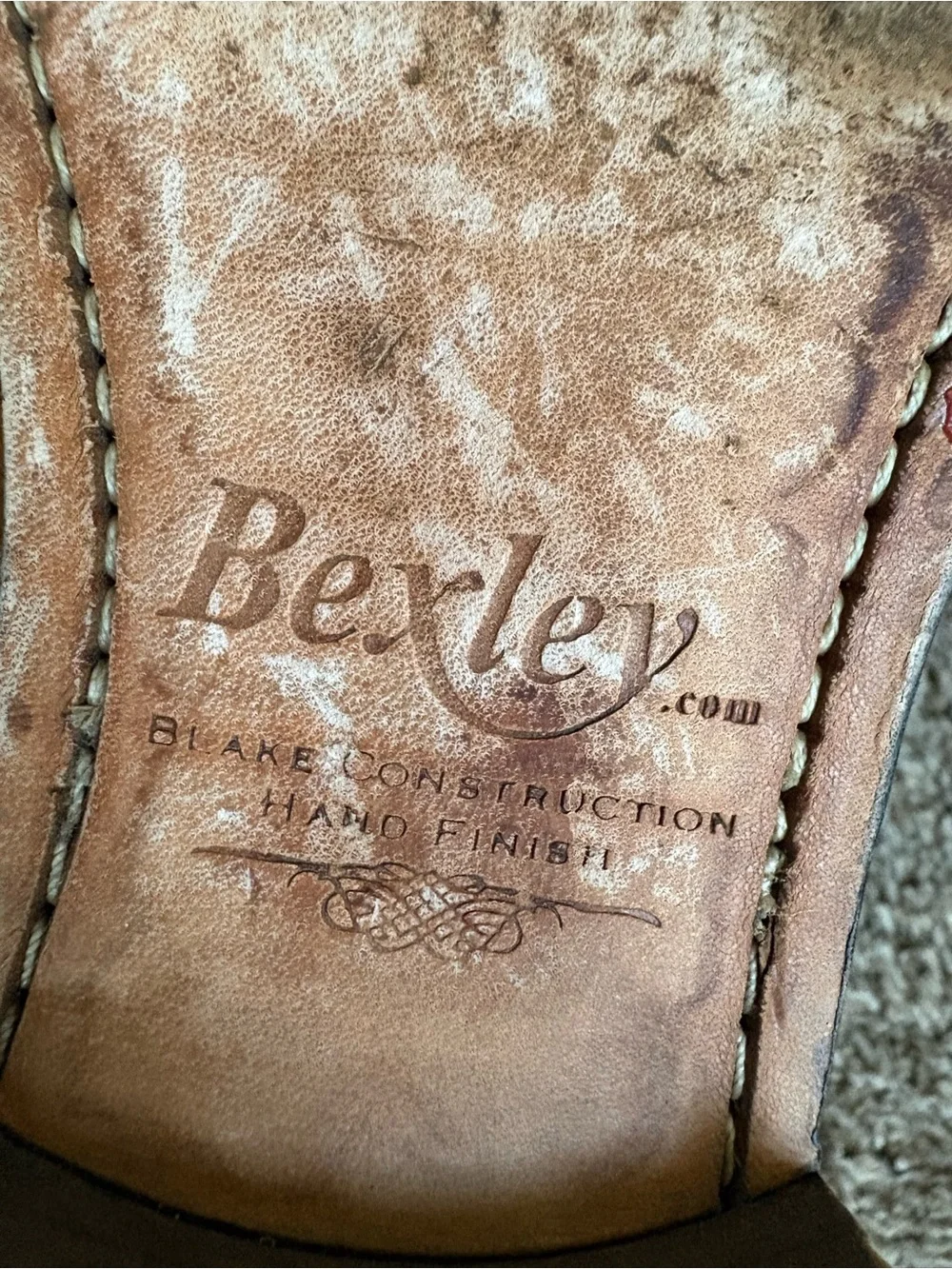 Bexley Cheyne Men's Tan Leather Chelsea Boots - Slip-On Dress Boot